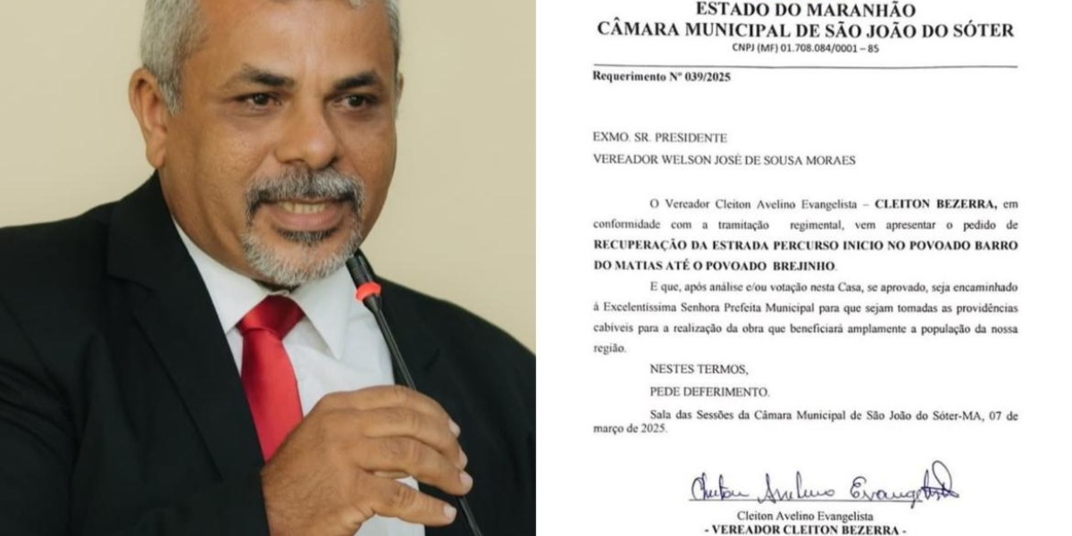 Projetos do vereador Cleiton Bezerra São aprovados em São João do Soter