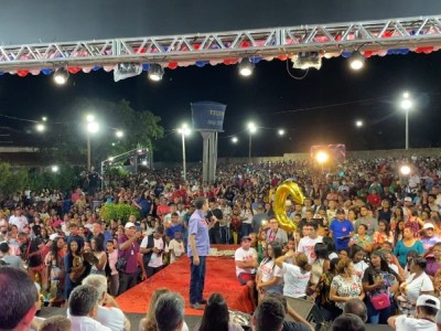 Prefeito Ferdinando Coutinho reúne multidão no Maranhão Mais Feliz em Matões