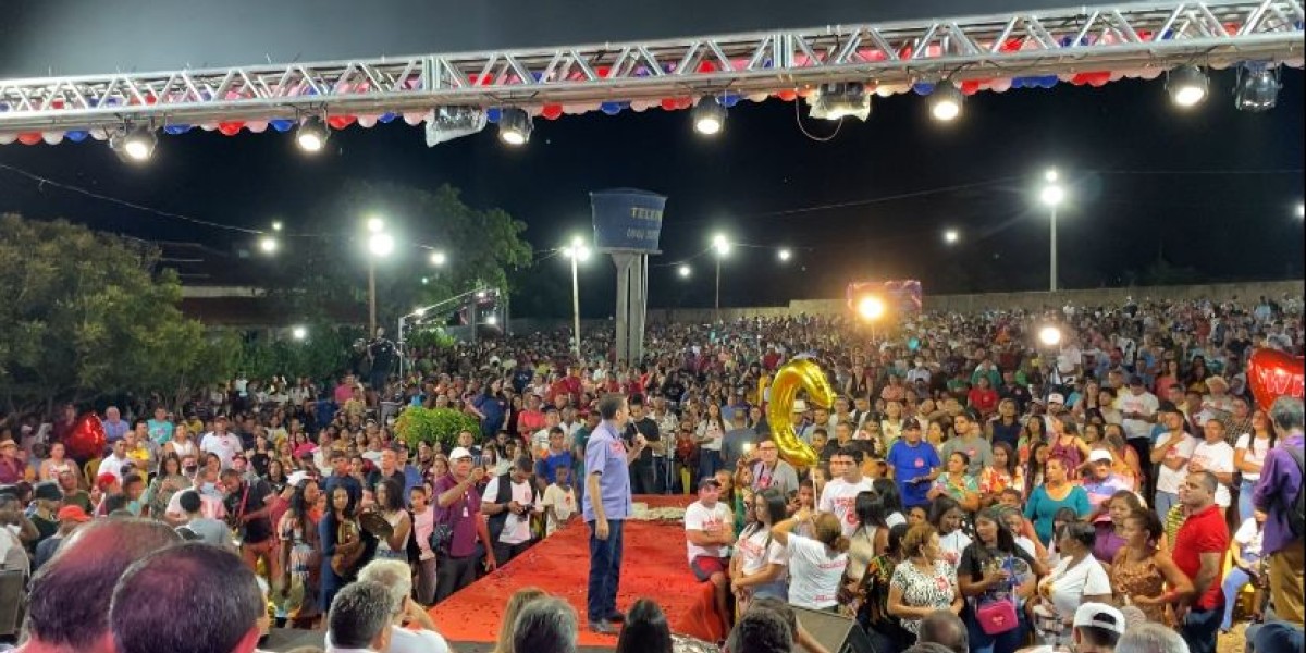 Prefeito Ferdinando Coutinho reúne multidão no Maranhão Mais Feliz em Matões