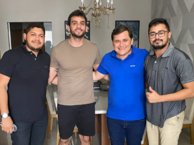 Alison da Fundação se reúne com o pré-candidato a prefeito de Caxias, Gentil Neto, nesta sexta-feira