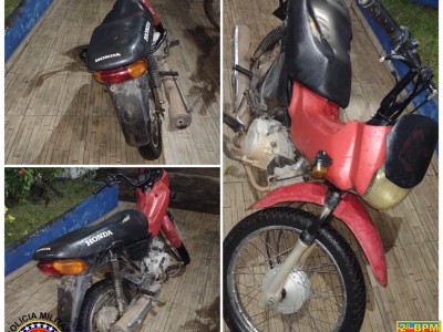Polícia Militar recupera motocicleta roubada em Coelho Neto