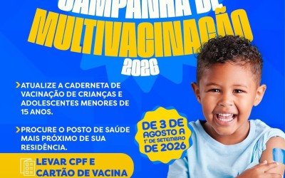 Parnarama Intensifica Campanha de Multivacinação 2026 para Crianças e Adolescentes