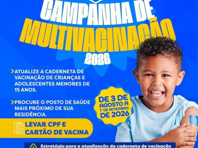 Parnarama Intensifica Campanha de Multivacinação 2026 para Crianças e Adolescentes