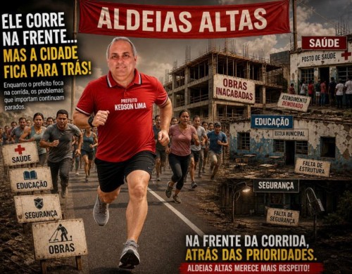 Prefeito Kedson corre, mas obras não acompanham em Aldeias Altas