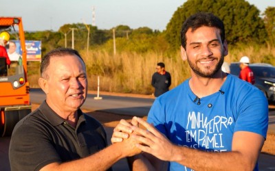 Gentil Neto recebe Carlos Brandão e reforça parceria com o Governo do Estado durante maratona de entregas em Caxias