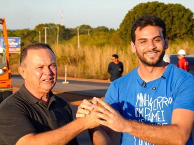 Gentil Neto recebe Carlos Brandão e reforça parceria com o Governo do Estado durante maratona de entregas em Caxias