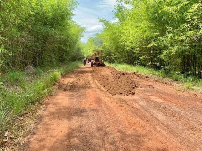Prefeitura municipal de Coelho Neto, segue realizando pavimentação nas estradas vicinais da zona rural 