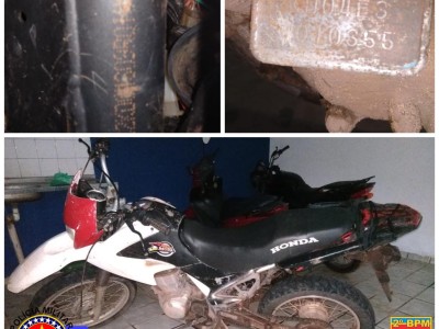 Polícia Militar recupera motocicletas com restrição de roubo e adulteração durante Operação Bairro Seguro 