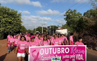 São João do Sóter realiza Caminhada Rosa em alusão à campanha Outubro Rosa