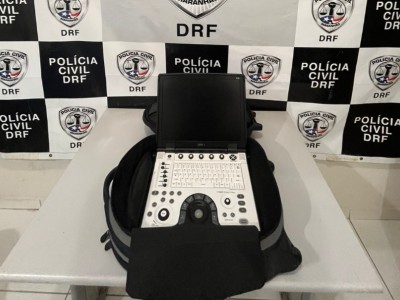 Aparelho de ultrassom é recuperado pela polícia, em São Luís