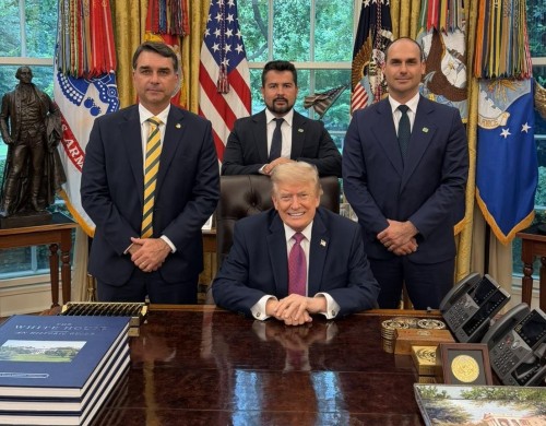 Trump visa o uso do caso Flávio Bolsonaro para mobilizar republicanos nos EUA