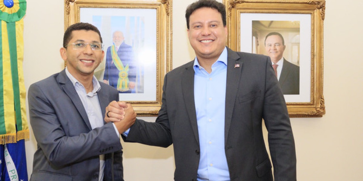 Prefeito de Caxias,  Ricardo Rodrigues, se reúne com governador em exercício, Felipe Camarão, em São Luís  