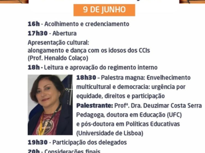 Caxias sedia 5ª Conferência Municipal dos Direitos da Pessoa Idosa com foco em equidade, direitos e participação