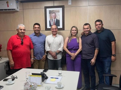 Prefeito Toinho Patioba visita Secretário de Estado da Infraestrutura Aparício Bandeira em São Luís 