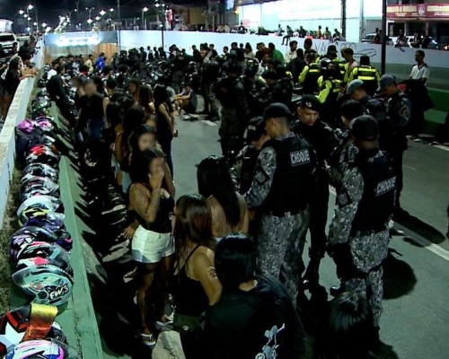 Operação interrompe 'rolezinho' e apreende mais de 100 motos em São Luís