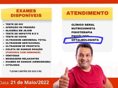 BOMBA | Deputado Adelmo Soares em parceria com o Instituto Visão Nova realizam atendimento com falso médico no município de Aldeias Altas. 