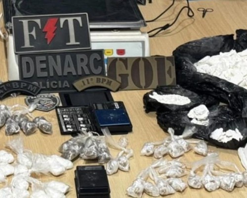 Polícia Militar apreende cerca de 3 kg de drogas escondidas em imóvel abandonado em Timon