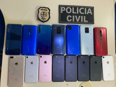 Polícia recupera 15 celulares roubados de loja em São Luís