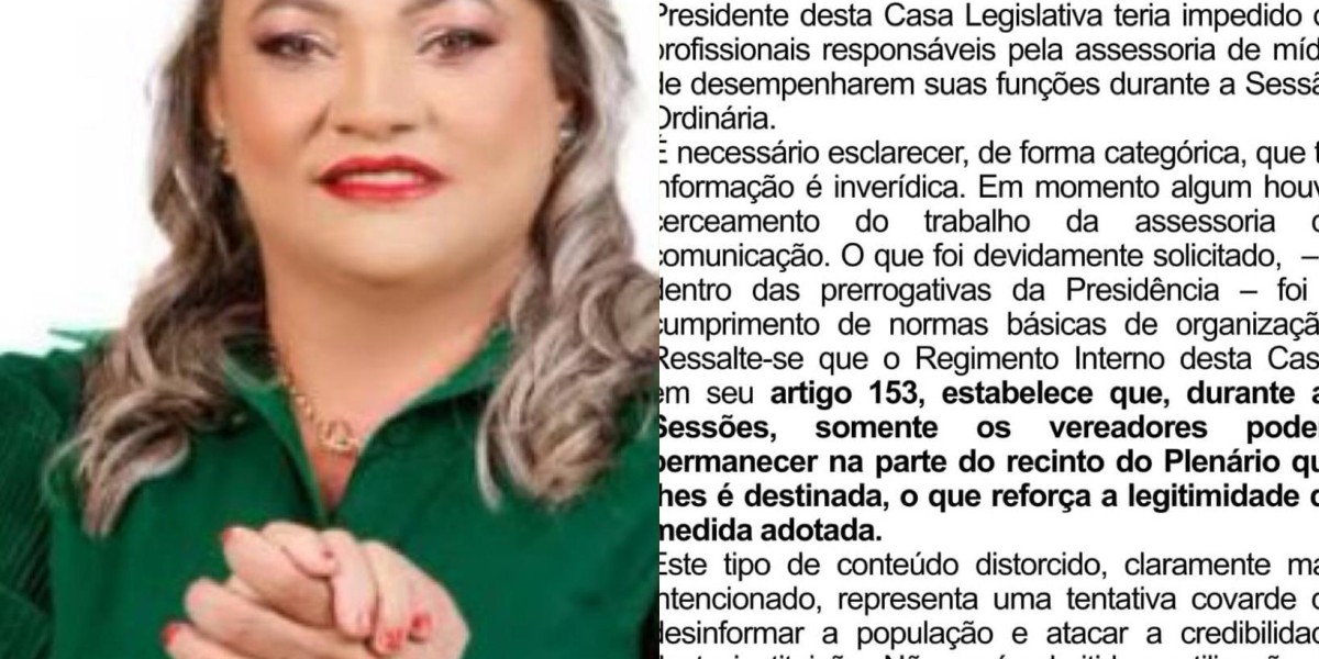 Em nota, Presidente da Câmara de Governador Eugênio Barros diz não proibir a assessores de acessar a Casa Legislativa