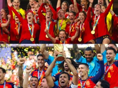 HISTÓRICO: Espanha Atinge o Topo do Futebol Mundial com Conquistas Feminina e Masculina