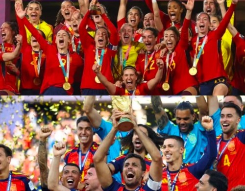 HISTÓRICO: Espanha Atinge o Topo do Futebol Mundial com Conquistas Feminina e Masculina