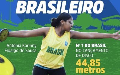     Orgulho de Caxias: esportista maranhense é número 1 do Brasil no lançamento de disco