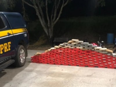 PRF apreende carregamento de cocaína avaliado em R$ 24 milhões em Peritoró 