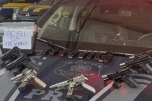 PRF intercepta carregamento de sete pistolas que tinha o Maranhão como destino