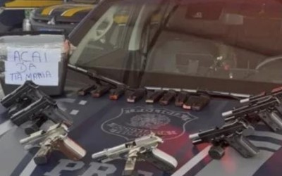 PRF intercepta carregamento de sete pistolas que tinha o Maranhão como destino
