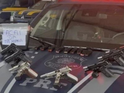 PRF intercepta carregamento de sete pistolas que tinha o Maranhão como destino