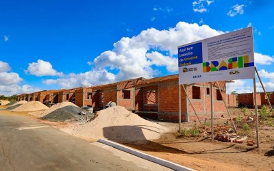 Obra de 50 casas do Minha Casa, Minha Vida avança e reforça compromisso da gestão Nonatinho com a habitação em Matões