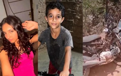 Acidente entre carro e moto mata dois irmãos e deixa criança ferida em São Roberto