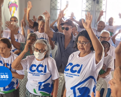 Idosos recebem homenagem no bairro Castelo Branco em alusão à Semana Nacional da Pessoa Idosa