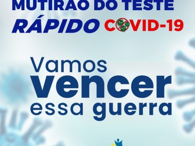 Prefeitura de Gonçalves Dias realizará mutirão de testes rápidos para o diagnóstico da Covid-19 na próxima semana.