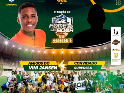 Vini Jansen realiza a 5º edição do Jogo Beneficente no Estádio Castelão