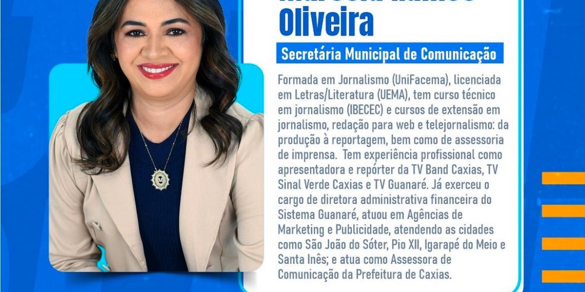 Gentil Neto anuncia Marcela Ramos como Secretária de Comunicação da Prefeitura de Caxias em 2025