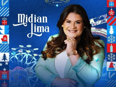 Show de Midian Lima marca abertura oficial do Natal Iluminado em Caxias