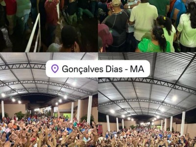 Multidão marca presença em visita de Eduardo Braide a Gonçalves Dias e evidencia força política de Toinho Patioba