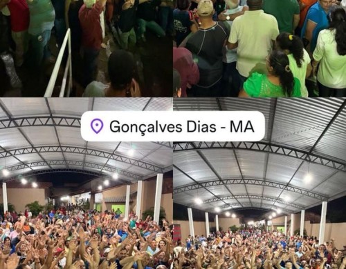 Multidão marca presença em visita de Eduardo Braide a Gonçalves Dias e evidencia força política de Toinho Patioba