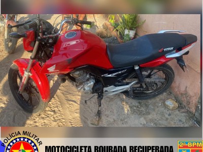 Esquadrão Águia recupera motocicleta em menos de uma hora no bairro Luiza Queiroz durante operação saturação realizada em Caxias 