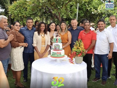 São João do Sóter celebra 32 anos de emancipação com missa em ação de graças e corte do bolo