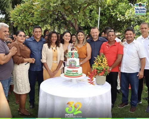 São João do Sóter celebra 32 anos de emancipação com missa em ação de graças e corte do bolo