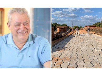 Calçamento da rua Mário Alves é mais um compromisso cumprido pelo prefeito Ferdinando Couitnho