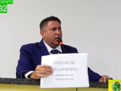 “A folha de pagamento vai vomitar a gileira do gabinete do prefeito”, diz vereador Almeida