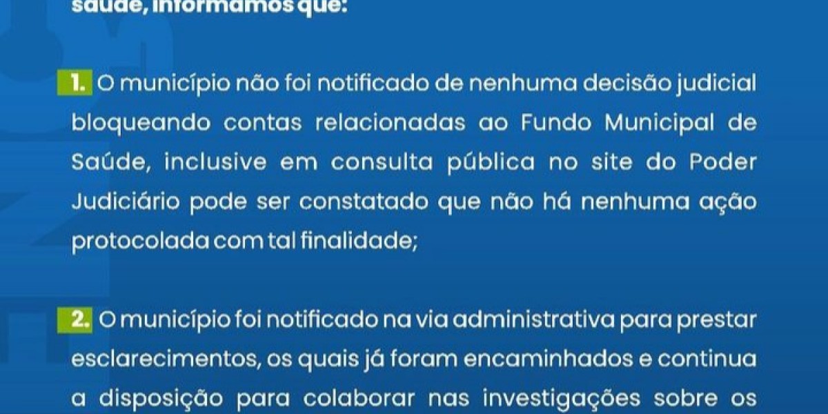 Prefeitura de Coelho Neto desmente fake news sobre bloqueios de contas da Saúde