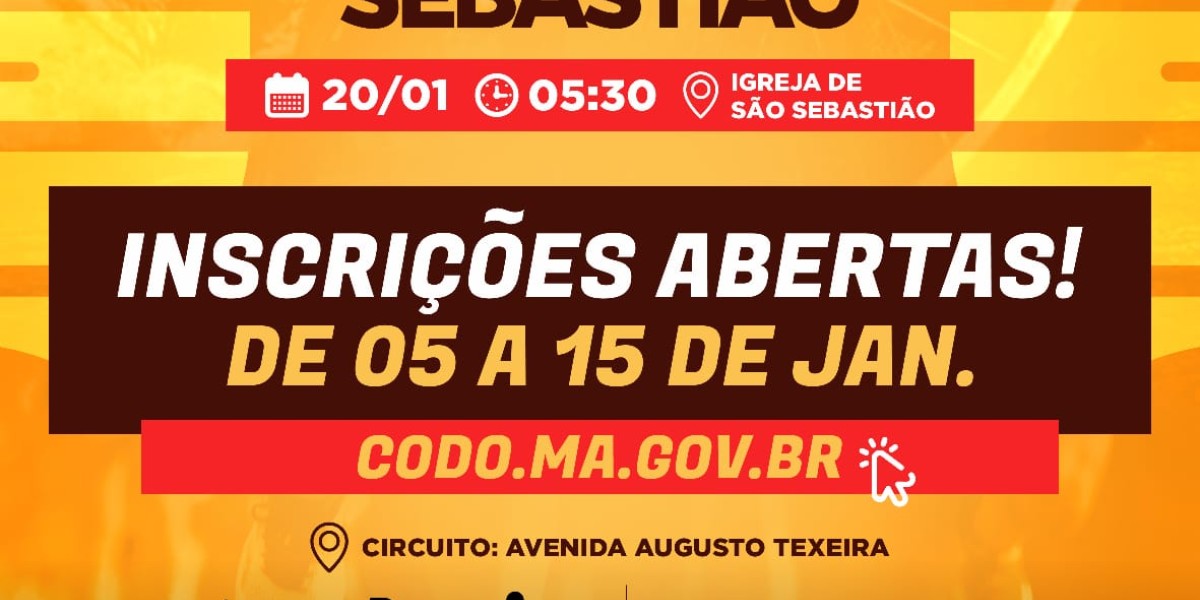 Iniciada as inscrições para 32ª Corrida de São Sebastião em Codó