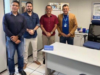 Professor chiquinho se reúne com gerente da Caixa Econômica Federal, em Caxias 