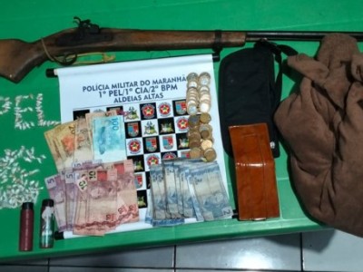 Casal é preso por suspeita de tráfico de drogas em Aldeias Altas