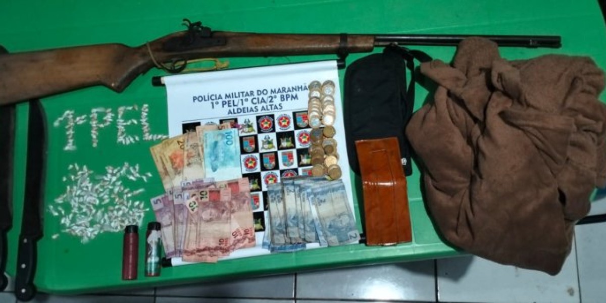 Casal é preso por suspeita de tráfico de drogas em Aldeias Altas