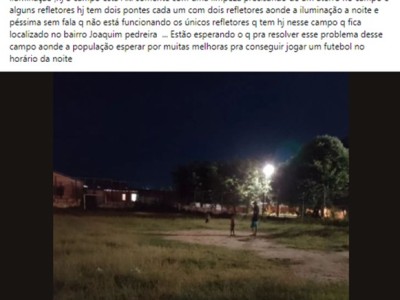 Descaso: morador denuncia abandono de campo de futebol de Timon